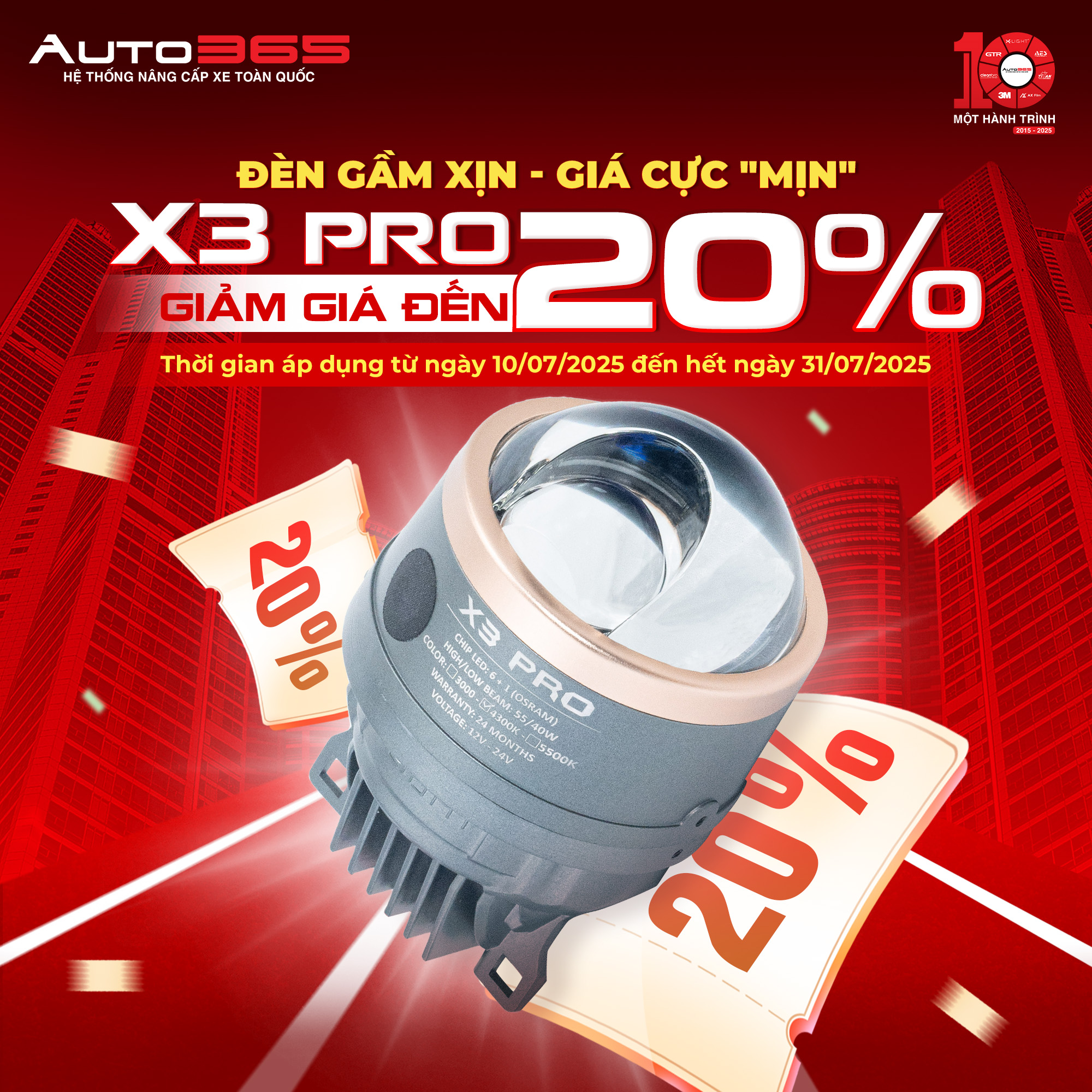 BI GẦM X-LIGHT X3 PRO BI GẦM X-LIGHT X3 PRO
